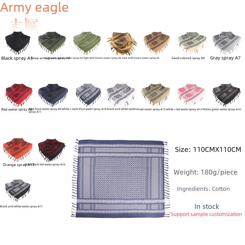 Military Camouflage Tassel Scarf - Outdoor Arab Shawl, Headscarf for Spring & Summer