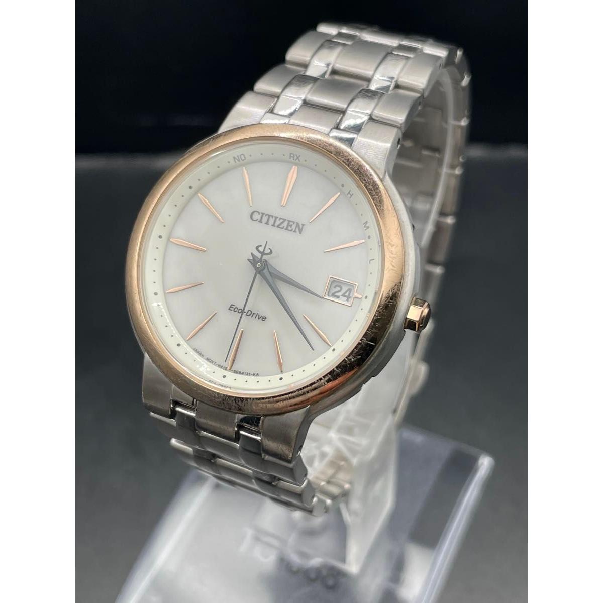 [Radio solar operated product] CITIZEN Citizen Simple Standard Titanium Business