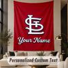 Custom Text Tapestry St. Louis Cardinals Print Wall Tapestry Indoor Living Room Wall Decor