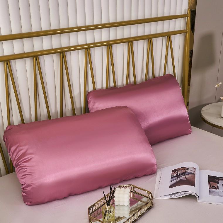 Poszewka na poduszkę satynowa z elastyczną gumką z imitacji jedwabiu - Dostępne opcje wielokolorowe