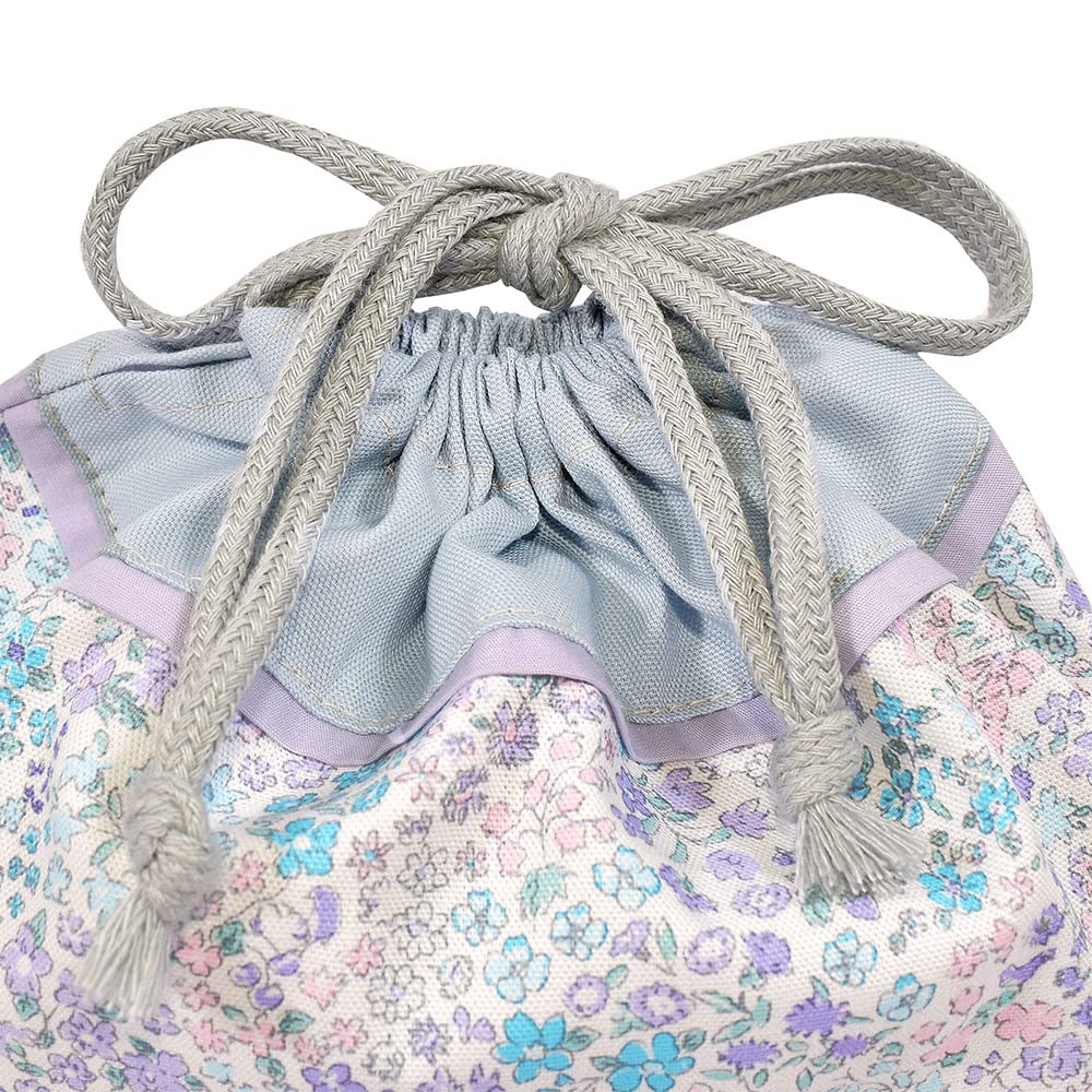 COLORFUL CANDY STYLE Drawstring Lunch for Floral Oasis N3486100 Bag, Medium, Gusseted, Girls, Stylish, Cute, Design,