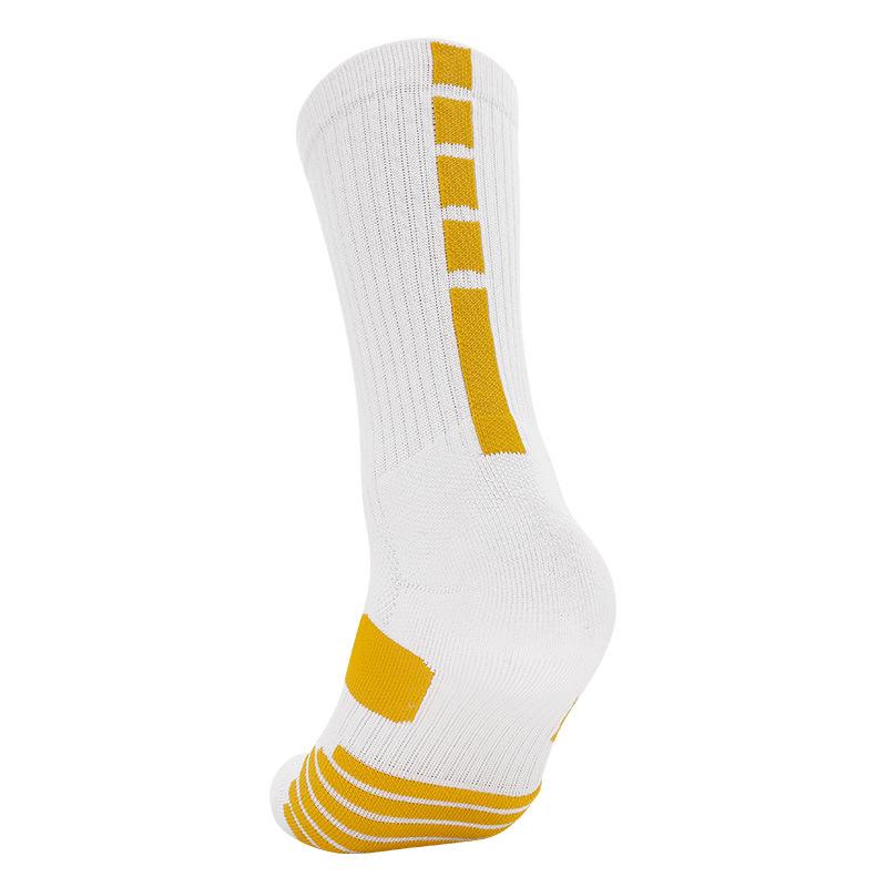 Men's High-Top Basketball and Running Elite Socks with Cushioning