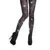 Pair of Black White Spider Web Tights