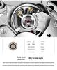 Ανδρικό Αδιάβροχο Αυτόματο Ρολόι Pagani Design - Φωτεινό Ανοξείδωτο Ατσάλι με Ημερολόγιο 1685