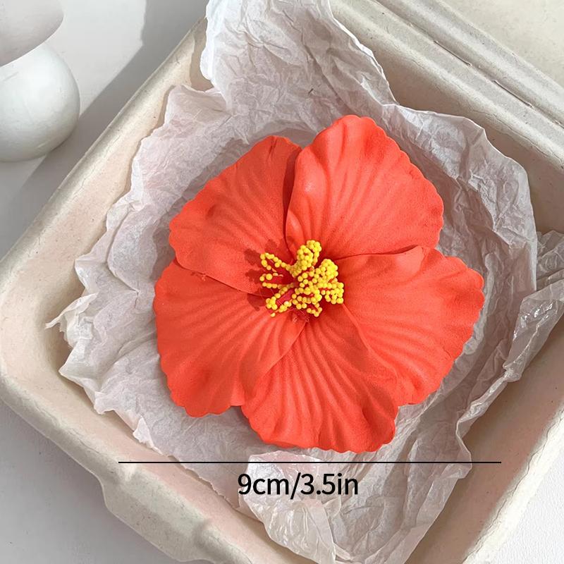 Plumeria Hibiscus Flower Hair Clip Hawaiian Flower Side Bangs Clip For Women Seaside Beach Hibiscus Flower Hairpin Headband