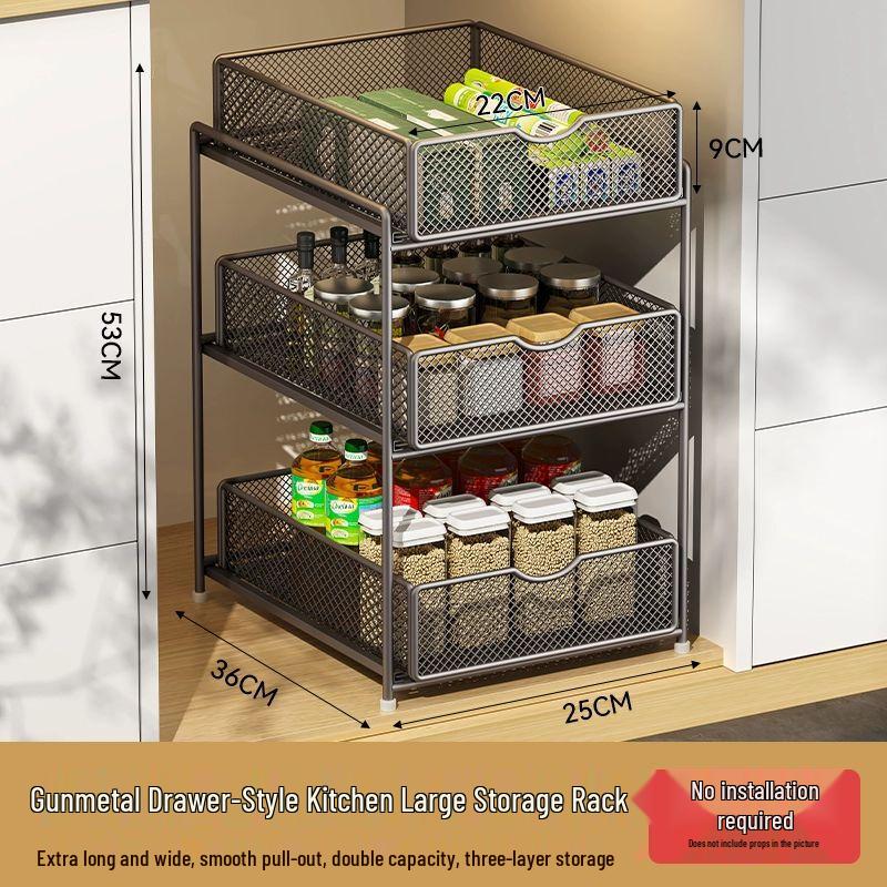 Ausziehbares Unterschrank-Aufbewahrungsregal