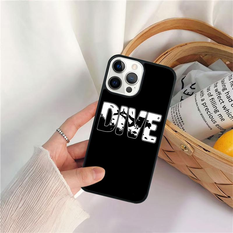 Scuba Diver Diving Mobile Celular Phone Cases for iPhone 17 Air 16 Coque 15 14 12 13 PLUS 11 PRO MAX Coque Fundas