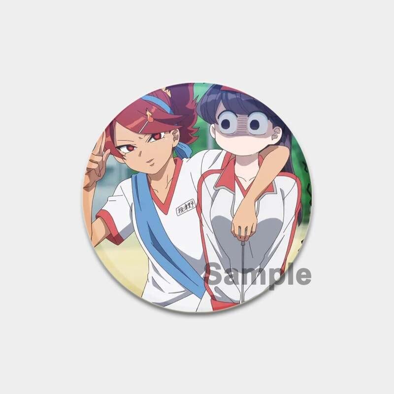 58MM Anime Komi Can T Communicate Lapel Pin Cartoon Cosplay Badge Creative Gifts Gujian Classmates Brooches Cute Pins for Backpacks