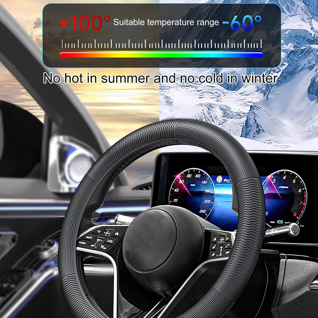 Silicone Steering Wheel Cover for Car - Non-slip Car Decoration Steering Wheel Cover Automotive