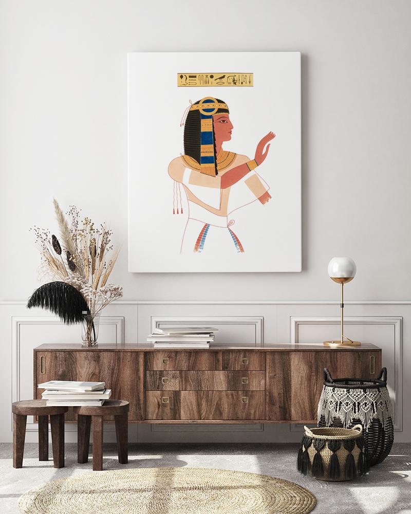 Plakat portret egipski Egipcjanin