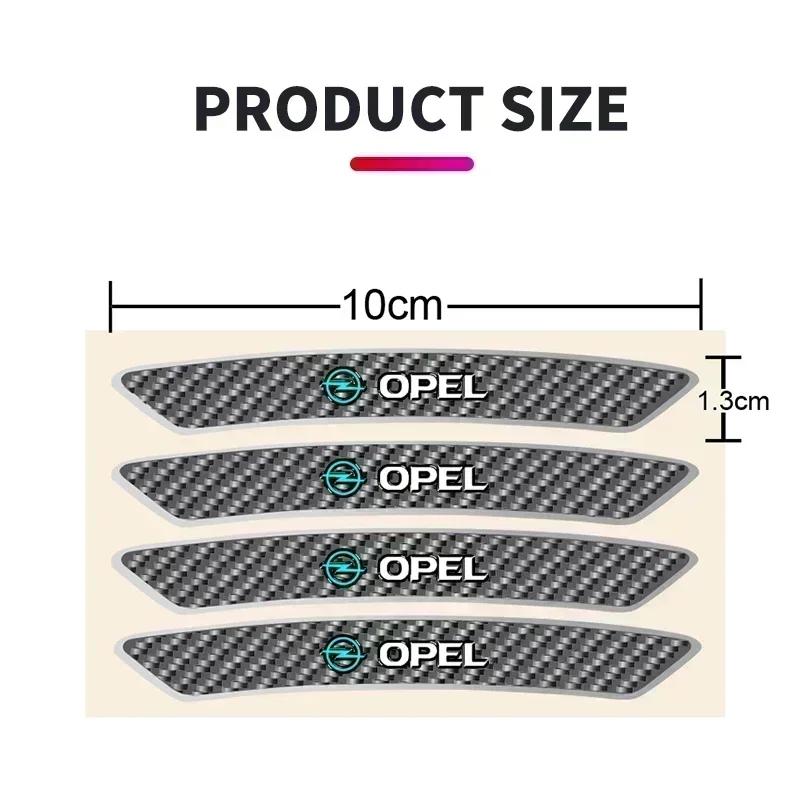 AAHG1 4pcs Car Tire Rims Stickers Wheel Accessories Decals For Opel Astra H Astra J G Corsa Insignia Zafira B Vectra C Corsa D Vivaro