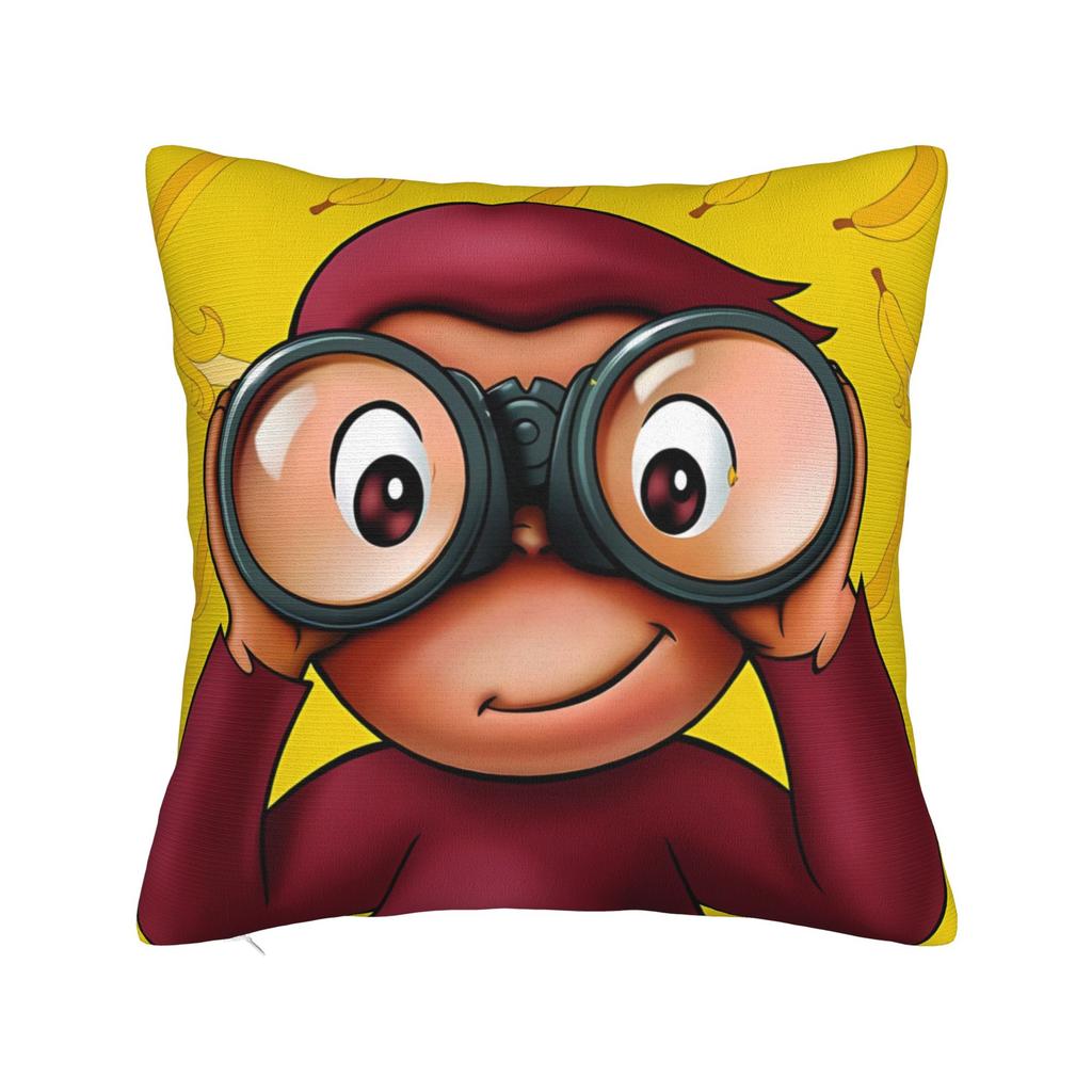 Pillow Cover Curious Georges Novelty Pillow Case For Couch Sofa Bedroom Pillowcases