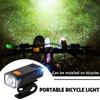 USB-Powered Bike Headlight with USB Rechargeable Lithium Battery 3-Mode (Bright/Dim/Strobe) Front Bike Light Quick-Attach Handlebar Mount