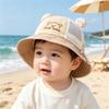 Kids Korean Style Cartoon Fisherman Bucket Hat - Breathable Summer Sun Protection