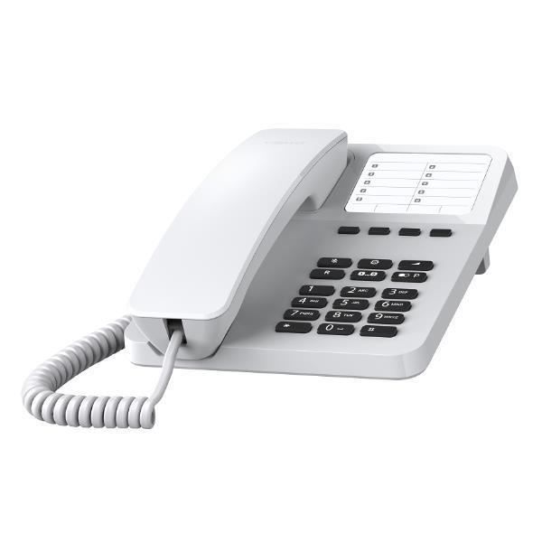 TÉLÉPHONIE, Téléphones, Téléphones Fixes, Gigaset Gigaset Desk 400 Blanc Caractéristiques Sans Fil Non Mains Libres Non Prise En