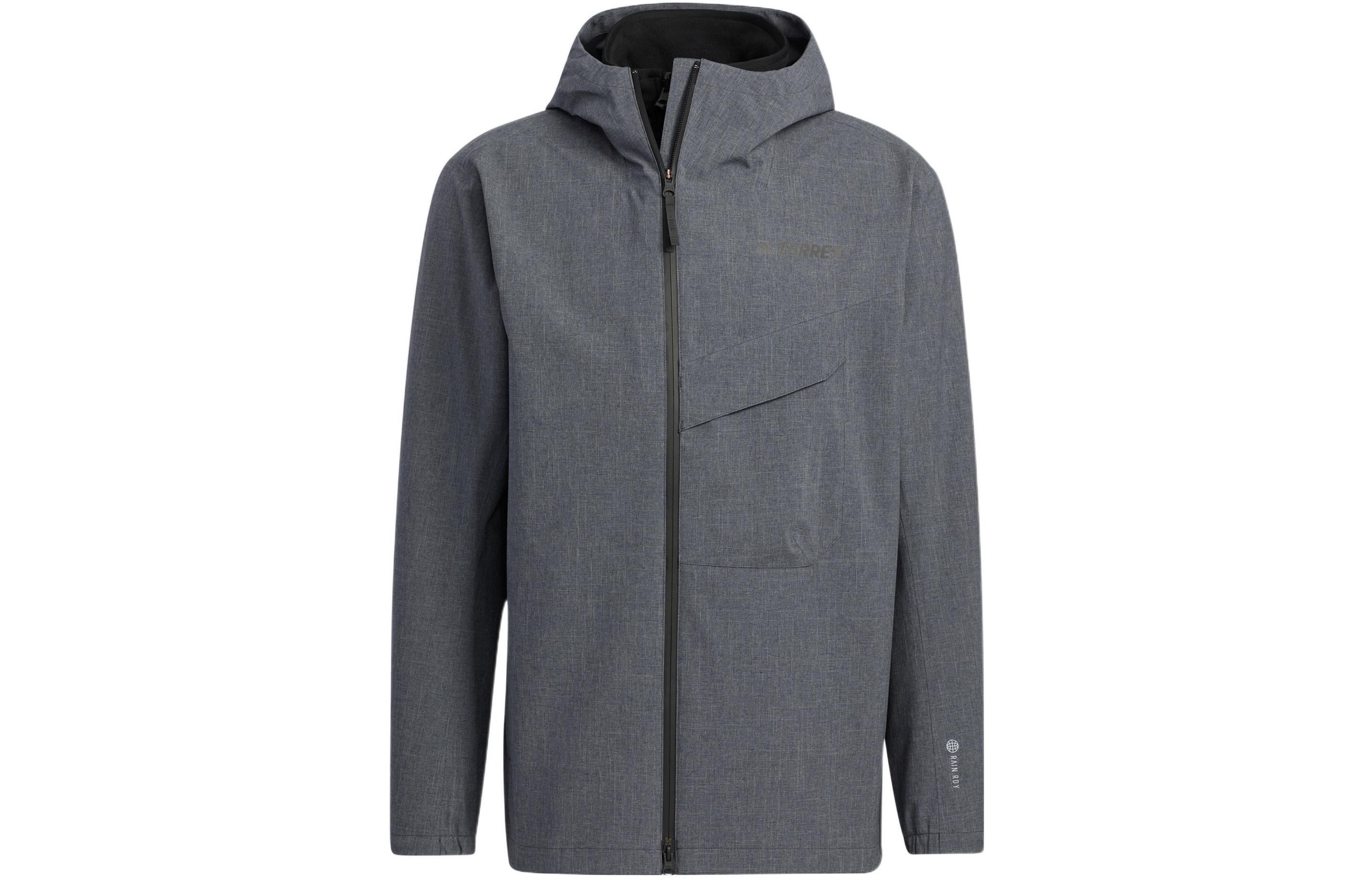 Adidas Jackets Men s Gray Hooded Moderate Other HN2029 S