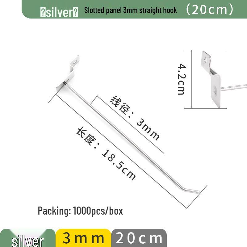 Slotted Aluminum Panel Hooks for Mobile Phone Store Displays
