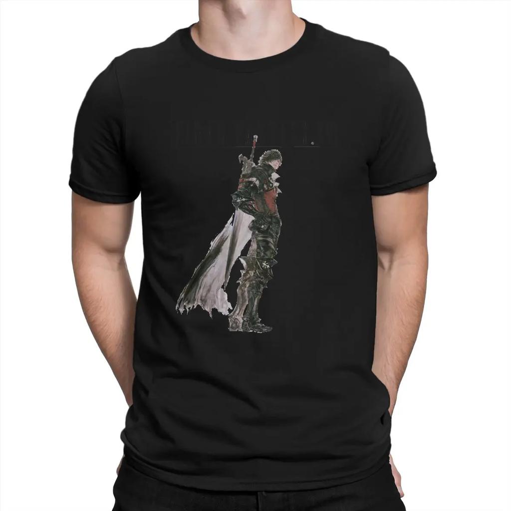 Cool T-Shirt for Men F-Final Fantasy Casual Pure Cotton Tees O Neck Short Sleeve T Shirt Birthday Present Tops