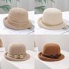 Women Breathable Fishing Cap With Curved Brim And Elegant Bow For Beach Days