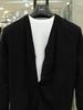Basso Homme Men’s Knit Cardigan Black Out Pocket V-Neck 3-Pack Y3GW30A