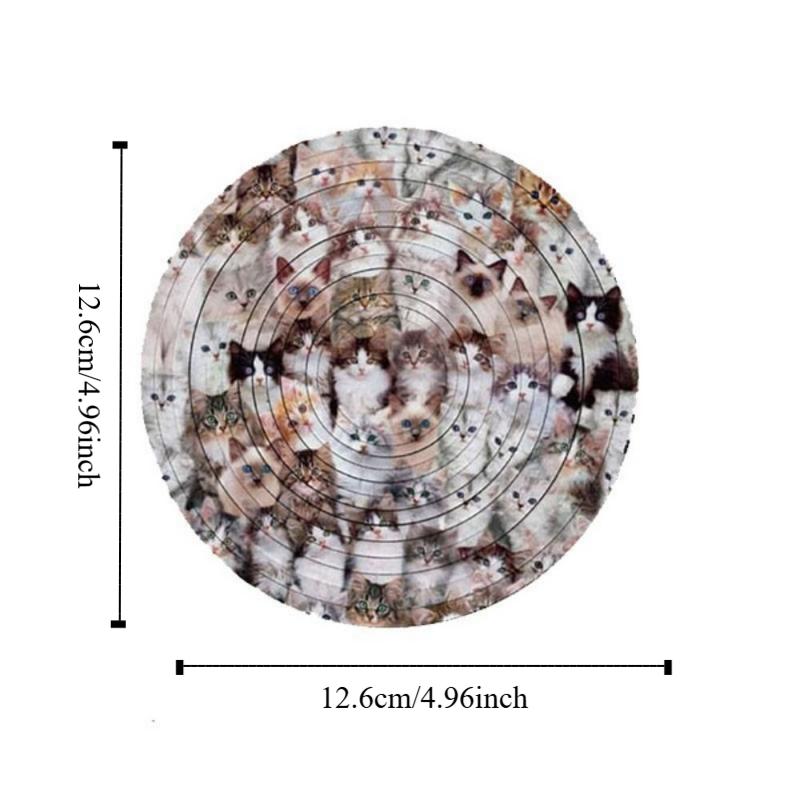 Cat Spinners Ball Jigsaw 360° Rotating Double Sided Rotating Ball Toy 3D Rotating Puzzle  Kids Toys