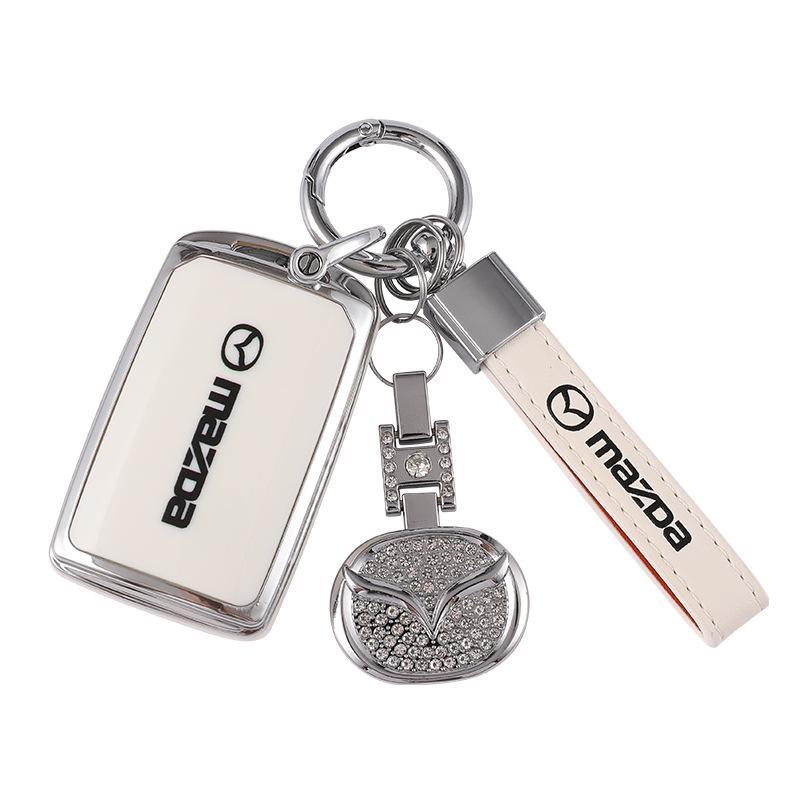Kryt klíče Mazda pro 3/CX-4/CX-5/Atez/CX-30 - Plný ochranný kryt z TPU s přezkou