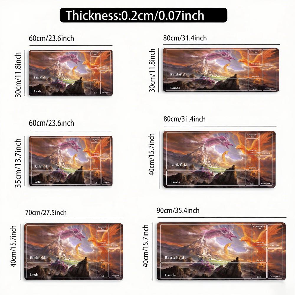 Fantacy Mouse Pad Magic Party Game Mat Durable Rubber For Trading Cards Games Mousepad Offices Desk Mats Friendly Design