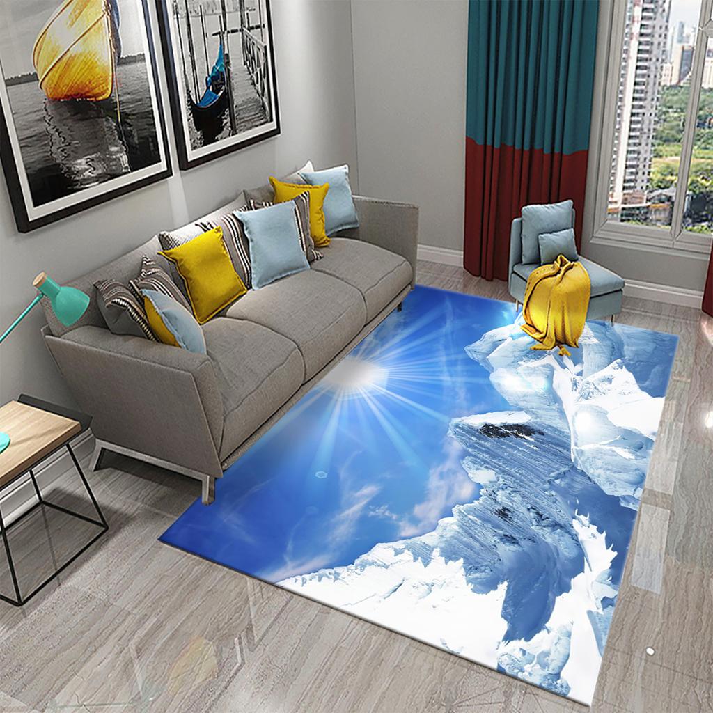 Rutschfester Flur, Schlafzimmer, Badezimmer, Küche, Bodenmatte, Veranda, Fußmatte, Schneeberglandschaft, Teppich