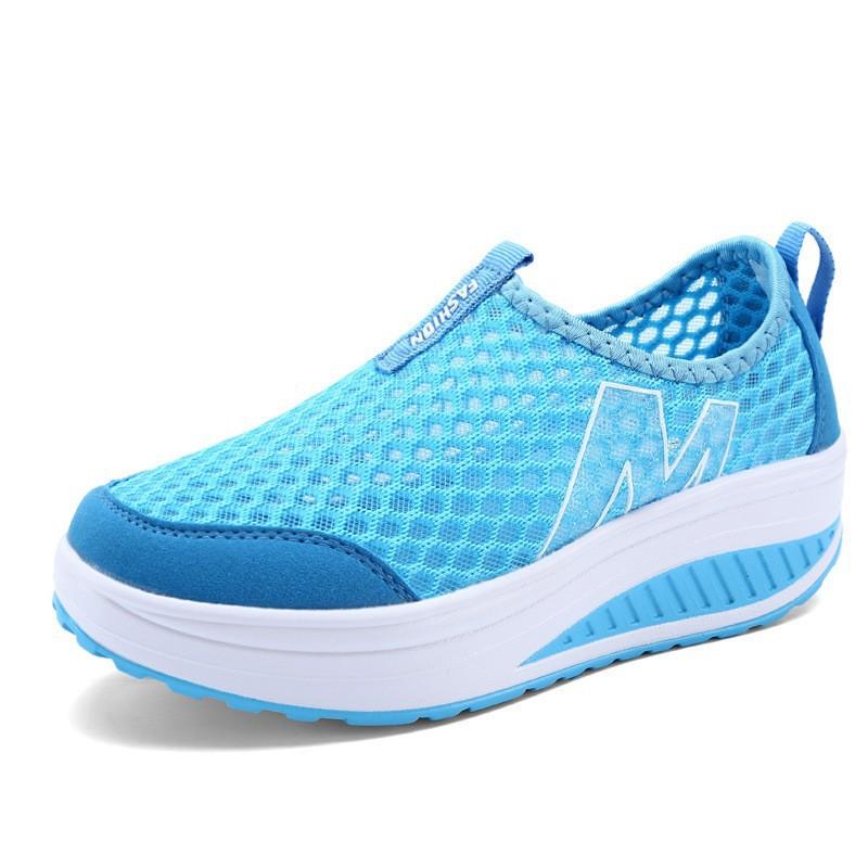 Spring and summer shake mesh sports muffin single mesh shoes
