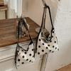 Korean New Super Fire Polka Dot Bag Women'S Versatile Shoulder Underarm Bag Large Capacity Simple Commuter Bucket Bag