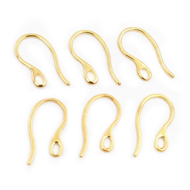 20pcs 22x11mm 316 Stainless Steel Gold Rose Gold Color Plated DIY Earring Hooks Wire Settings Jewelry Making Findings Supplies