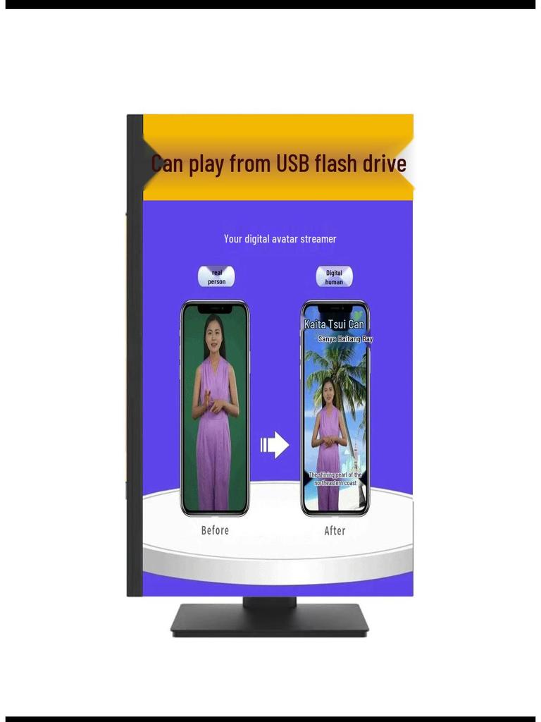 24" Rotating Vertical Monitor, 27" 4K 144Hz IPS Design Secondary Display