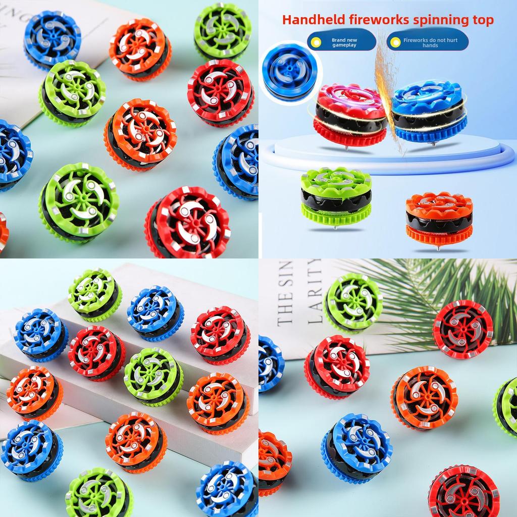 Creative Collision Luminous Plastic Gyroscope Children Toy For Kids And Collectors