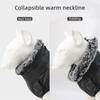 Warm Medium Big Dog Down Jacket with Fur Collar Winter Pet Clothes for Large Dogs Golden Resistant Labrado Coats ropa de perro