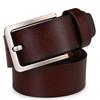 Men's Genuine Leather Pin Buckle Casual Middle-aged Trouser Belt Men's Trendy Alloy Buckle Retro Two-layer Cowhide Belt