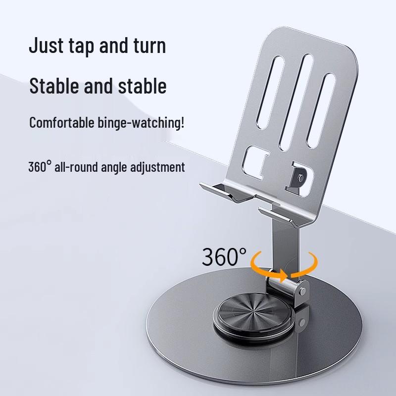 All-Metal Rotatable Foldable Cooling Stand for Streaming and Online Classes