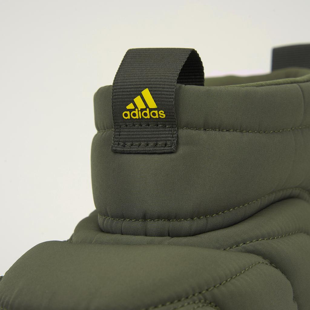adidas Adipuff Trendy Slip-Resistant Durable High-Top Casual Shoes Unisex Casual Shoes Rock-Olive-Green JR0069