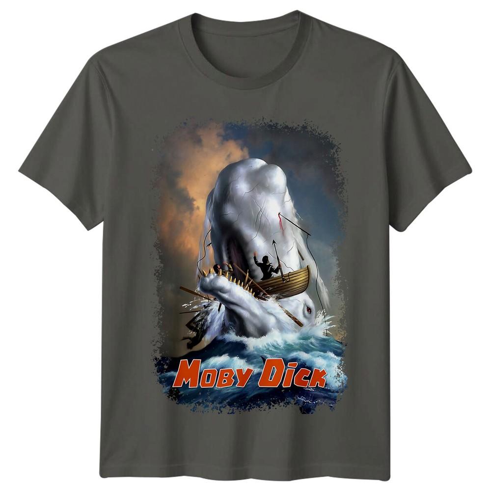 Moby Dick 1956 Movie Poster Inspired Tshirt Retro 80s Tee