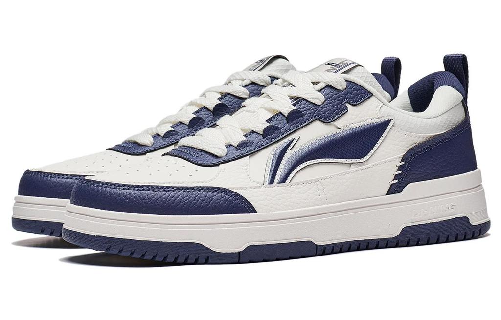 Li Ning Tianji 2.0 Synthetic Leather Comfortable Slip Resistant Abrasion Resistant Low Top Skateboard Shoes Men's AGCT211-3