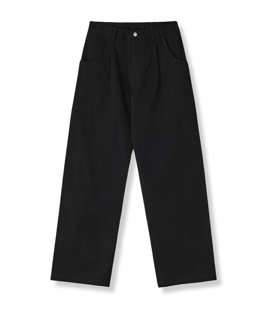Keuleogsi Semi-Wide Twill Pants Black