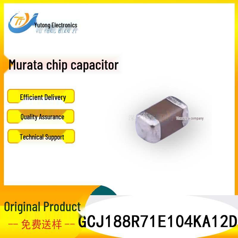 

Ceramic Chip Capacitor, 0603, 100nF, X7R, 25V, 10% (GCJ188R71E104KA12D)