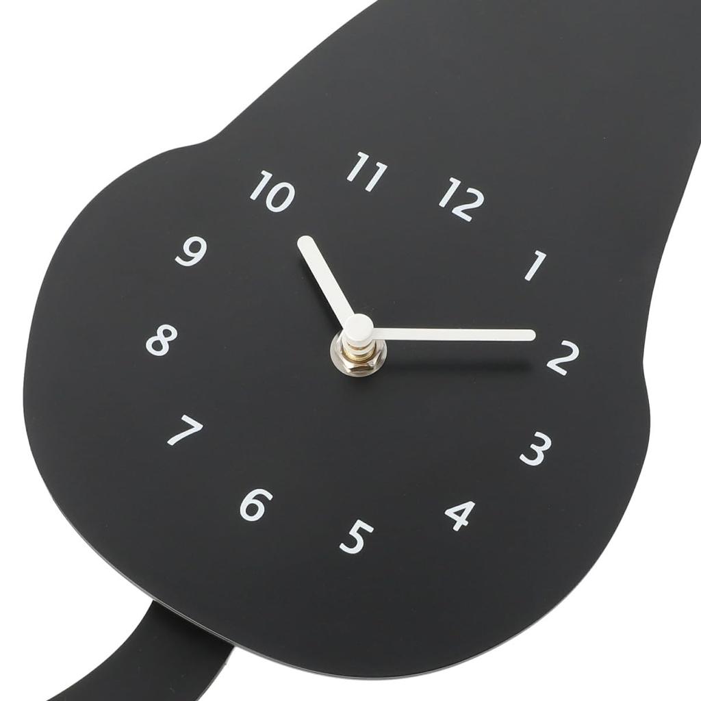 Nitori (NITORI) Moving Tail Wall Clock, Black Cat, Width 15.5 x Depth 5.5 x Height 39cm, 8172687
