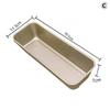 1 Stück rechteckige Antihaft-Kastenform Schwarz/Golden Kohlenstoffstahl zum Backen von hausgemachtem Brot Toast Brownies