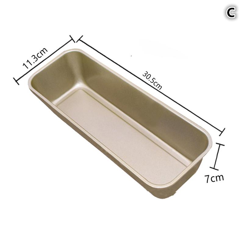 1 Stück rechteckige Antihaft-Kastenform Schwarz/Golden Kohlenstoffstahl zum Backen von hausgemachtem Brot Toast Brownies