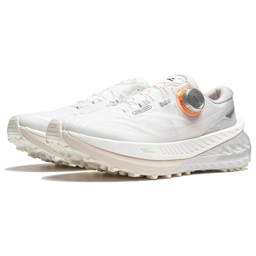 New LiNing Dilu Pro Anti Slip Wear Resistant Low Top Trail Running Shoes Women's White ARNT002-2