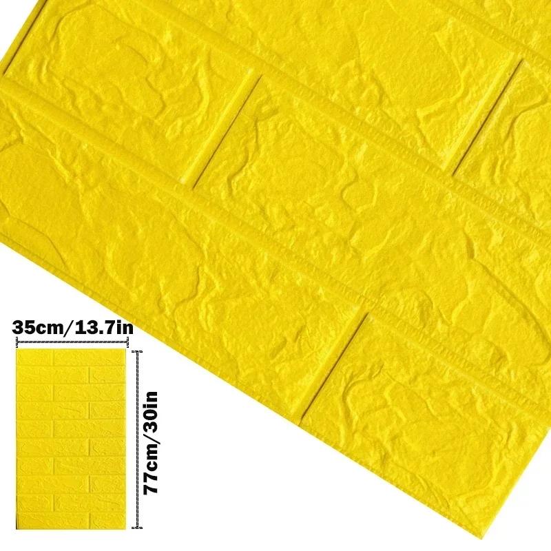 Foam 3D Decorative Wall Stickers Adhesive Panel Home Decor Living Room Bedroom House Decoration Bathroom Waterproof Wallpaper
