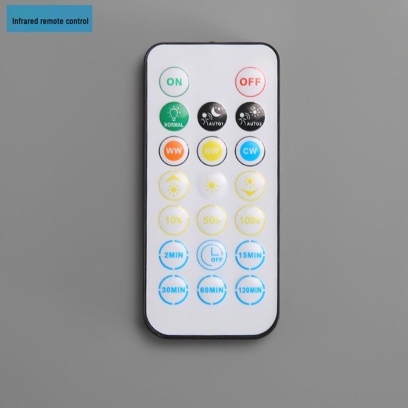 

Rechargeable LED Smart Motion Sensor Night Light with Remote Control for Bedroom, Wardrobe, and Aisle Sensor Version (with Button Switch)