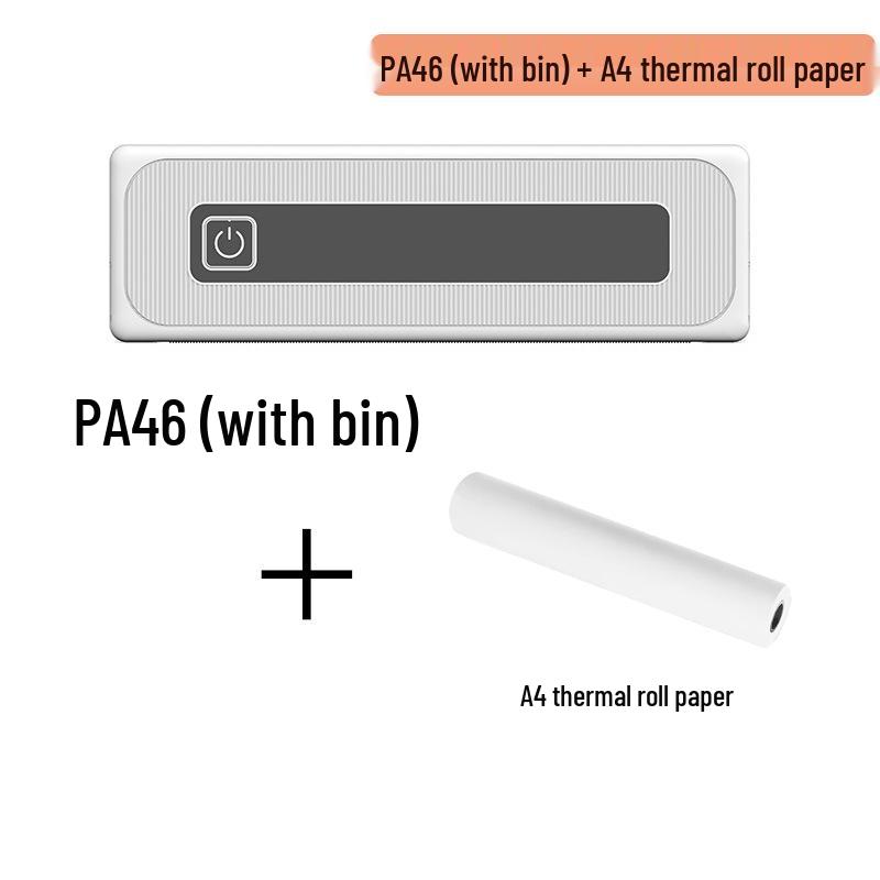 Bluetooth Wireless A4 Portable Inkless Thermal Printer for Home and Office Use