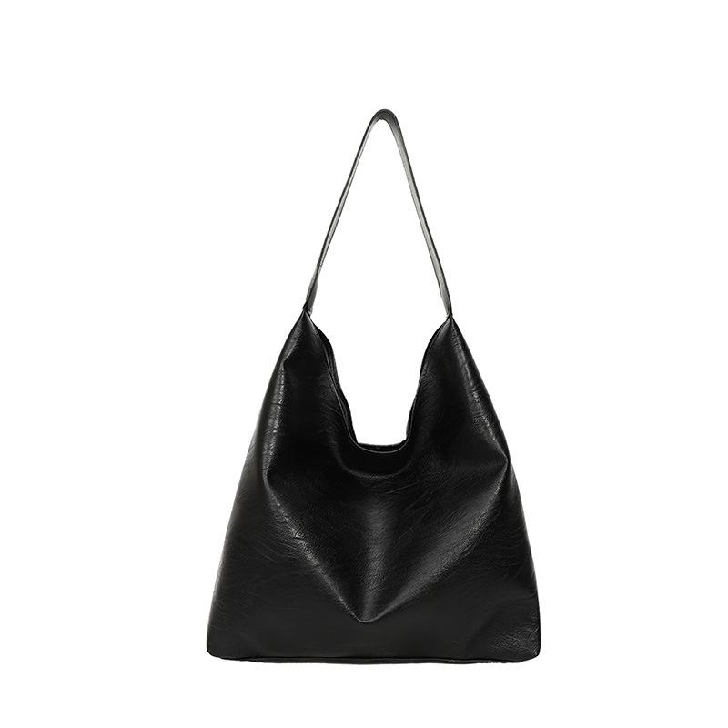 Spring and Summer Retro Large-capacity Bag Women's 2025 New Popular Fashion Versatile Shoulder Bag Temperament Tote Bucket Bag