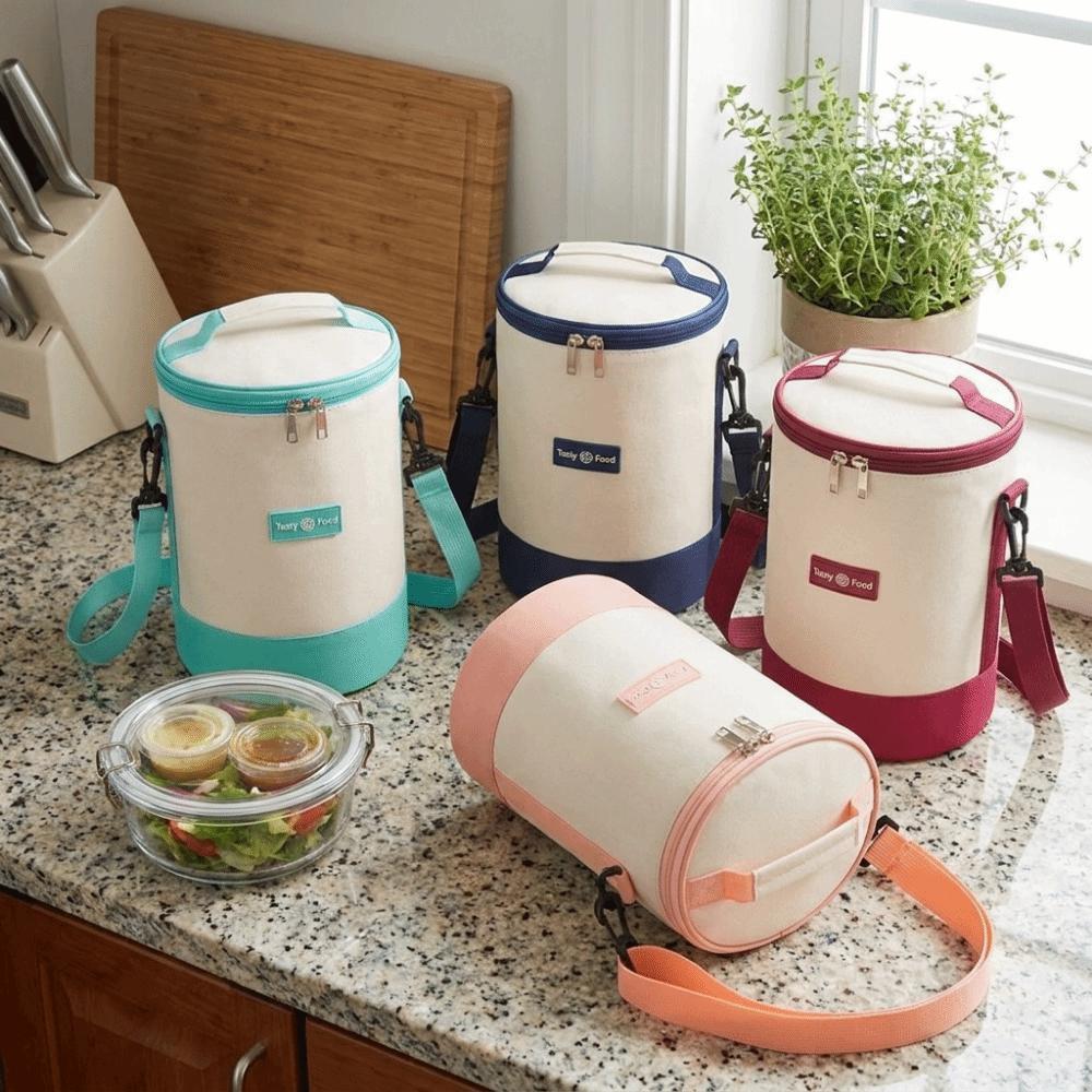 Large Capacity Thermal Cooler Bag Oxford Cloth Lunch Box Bag Food Container Bag Picnic